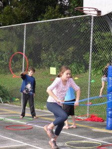 Hoop skipping